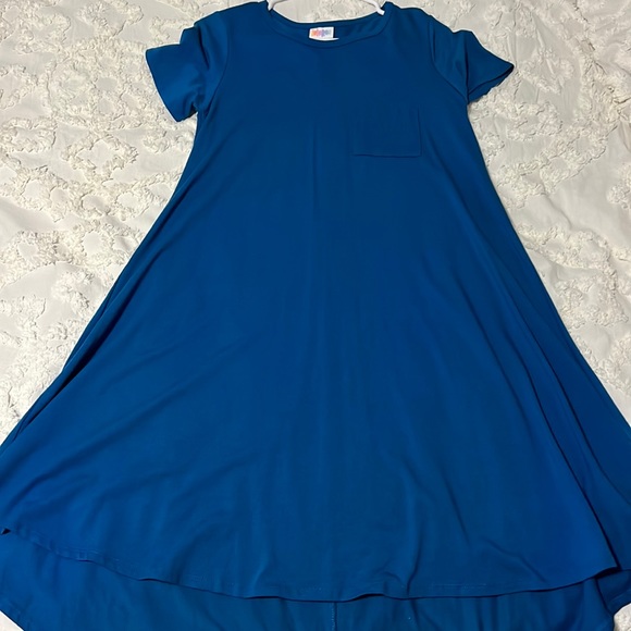 Teal Lularoe Carly Dress - Picture 1 of 2